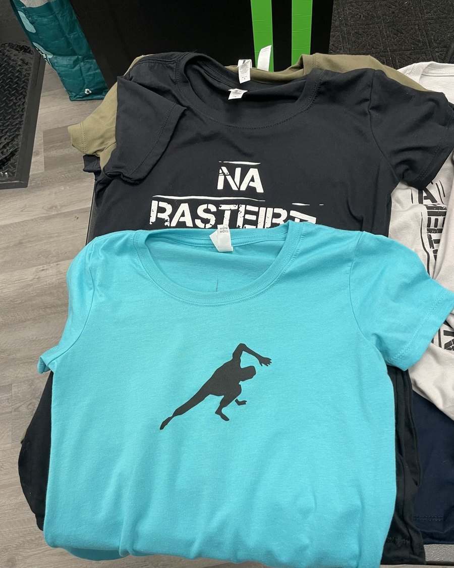 Custom branded shirts, front and back print